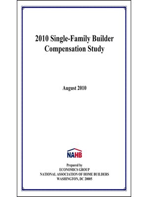cover image of 2010 Single-Family Compensation Study